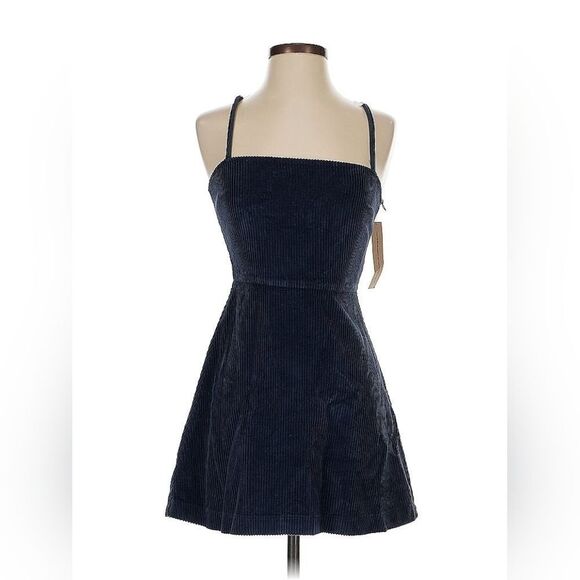 NWT🏷️Reformation Micah Navy Corduroy Sexy Preppy Y2K 90s Mini Dress size 0